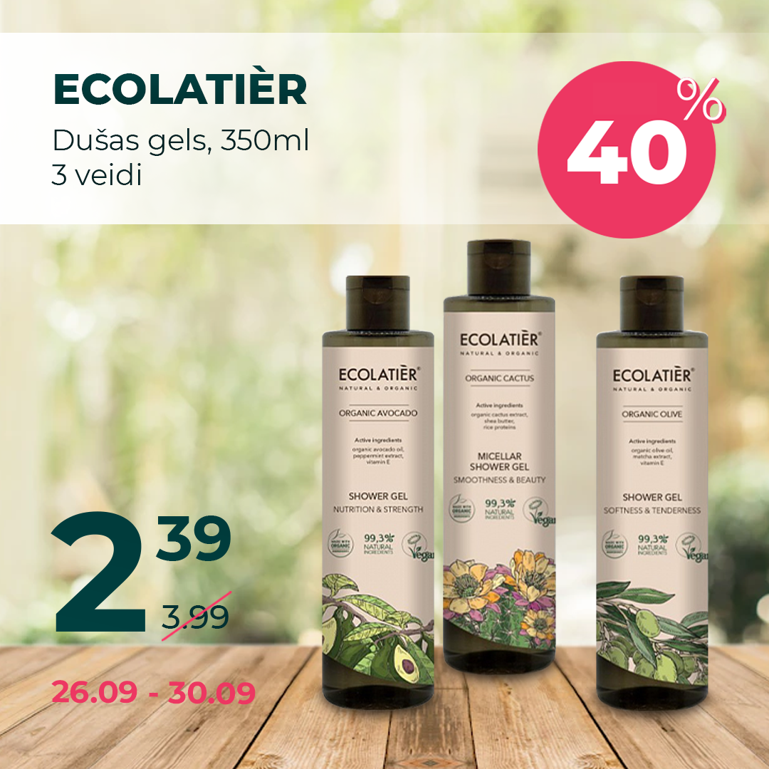 Ecolatier gels- 26.09.-30.09.