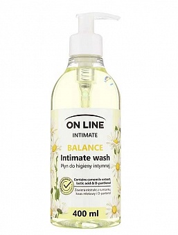 ON LINE  Balance  gels intīmai higiēnai ar kumelīšu ekstraktu, 400ml