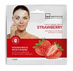 IDC INSTITUTE ''Strawberry'' barojoša,mitrinoša auduma maska sejai ar zemenēm,23g